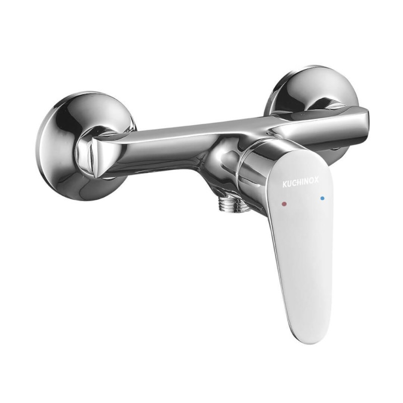 Elegancka bateria natryskowa ścienna SAGRA chrom – styl i funkcjonalność na lata