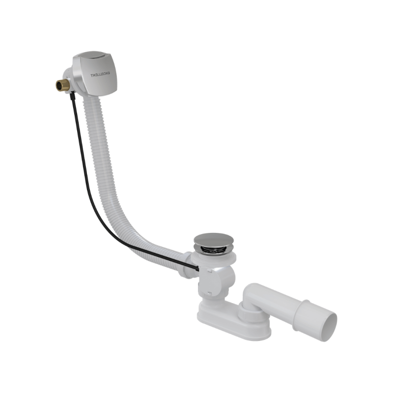 Square Przelew Wann. Z Napeł.100 Chrom Automatyczny