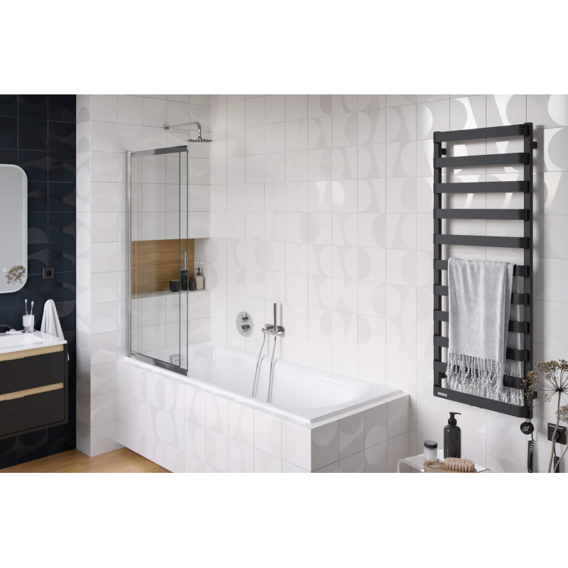 Square Przelew Wann. Z Napeł.100 Chrom Automatyczny