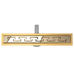 Ekskluzywny Odpływ Prysznicowy GREEK PRO w Złotym Połysku - 70 cm