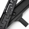 Elegancki Odpływ Liniowy Greek Pro - Czarny Mat 60 cm dla Nowoczesnej Łazienki