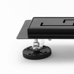 Elegancki Odpływ Liniowy Greek Pro - Czarny Mat 60 cm dla Nowoczesnej Łazienki