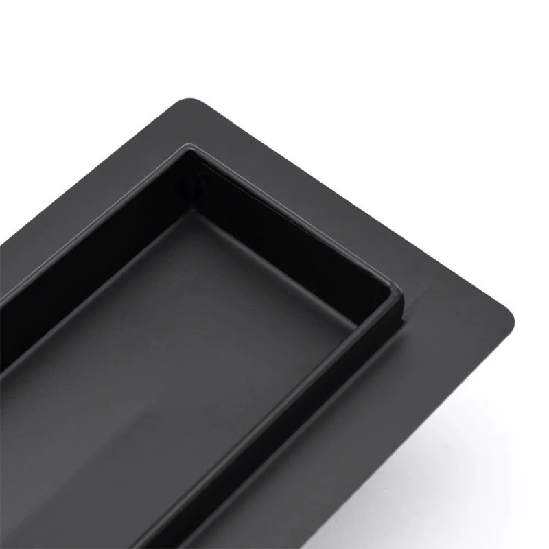 Elegancki Odpływ Liniowy Greek Pro - Czarny Mat 60 cm dla Nowoczesnej Łazienki