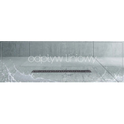 Elegancki Odpływ Liniowy Greek Pro - Czarny Mat 60 cm dla Nowoczesnej Łazienki