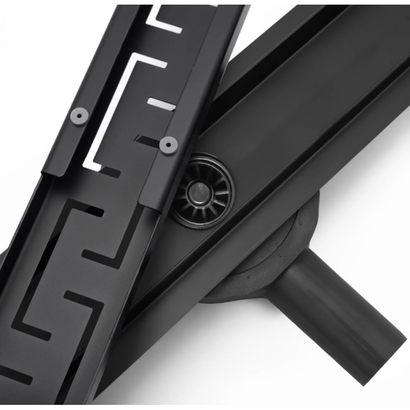 Elegancki Odpływ GREK PRO Czarny 90 cm - Nowoczesny Design Łazienki!