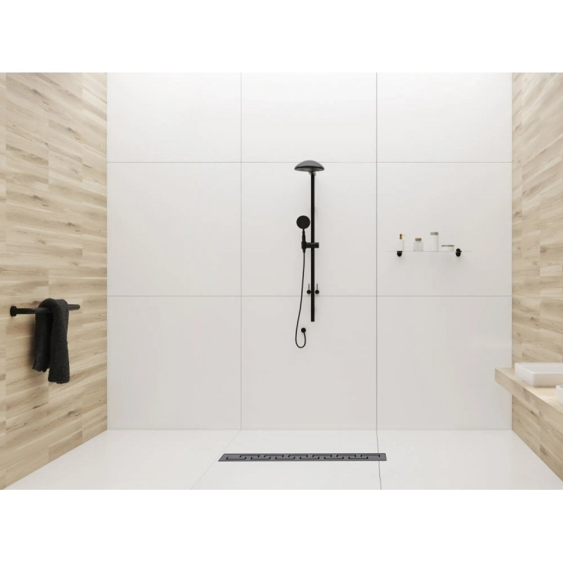 Elegancki Odpływ GREK PRO Czarny 90 cm - Nowoczesny Design Łazienki!