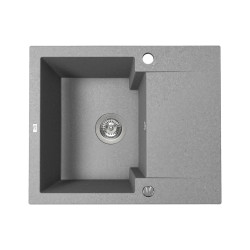 Laveo Chichi zlewozmywak granitowy szare 480x580 1-komorowy