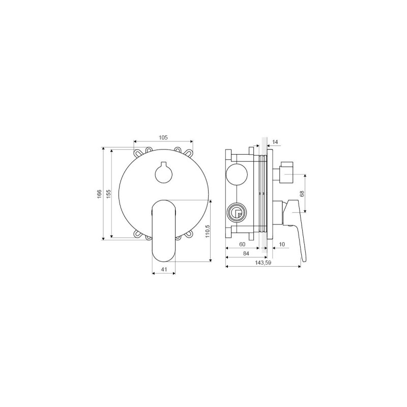 Luksusowa Bateria CALM do Wanny i Prysznica – Wyjątkowy Styl i Komfort