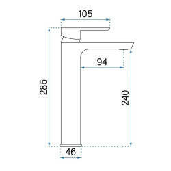 Nowoczesna Wysoka Bateria Umywalkowa ARGUS Chrom - Styl i Funkcjonalność w Twojej Łazience