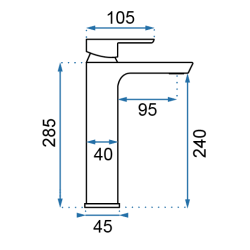 Stylowa Bateria Rea Argus Czarna Wysoka - Nowoczesność i Elegancja dla Twojej Łazienki!