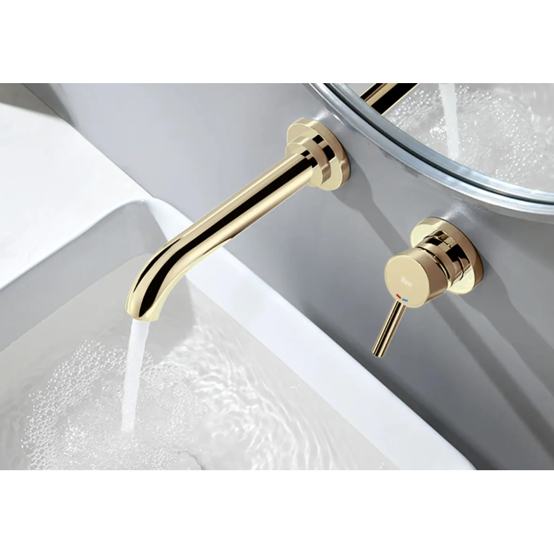 Luksusowa Bateria Podtynkowa LUNGO Long w Złotej Barwie + BOX