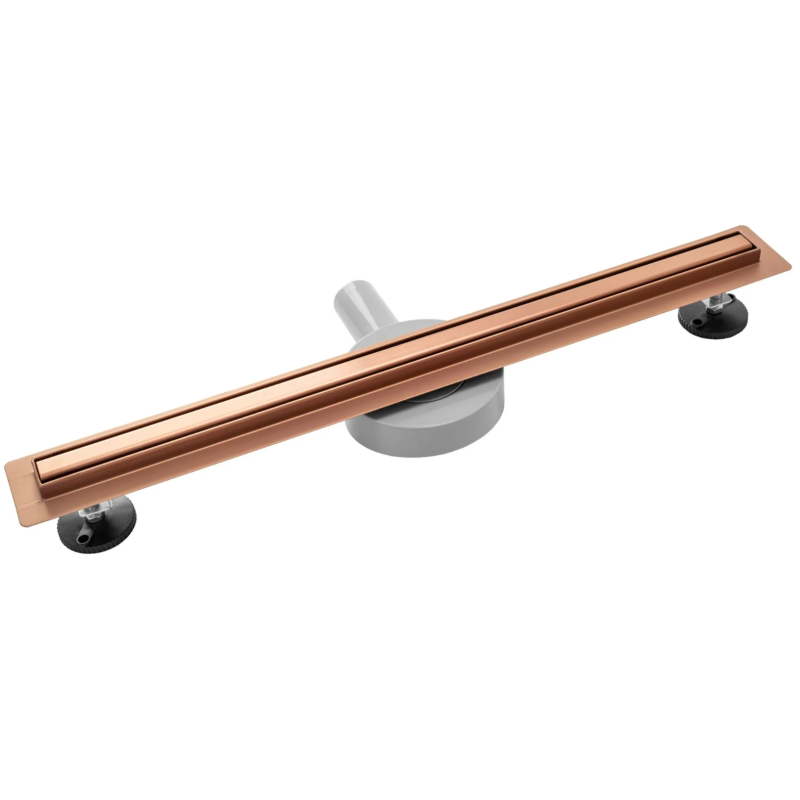 Elegancki Odpływ Neo Slim Pro 600 w Szczotkowanej Miedzi - Nowoczesna Łazienka