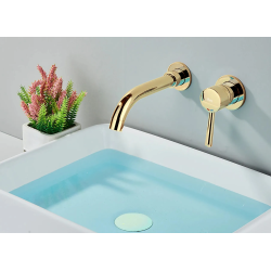 Luksusowa Bateria Podtynkowa LUNGO Long w Złotej Barwie + BOX