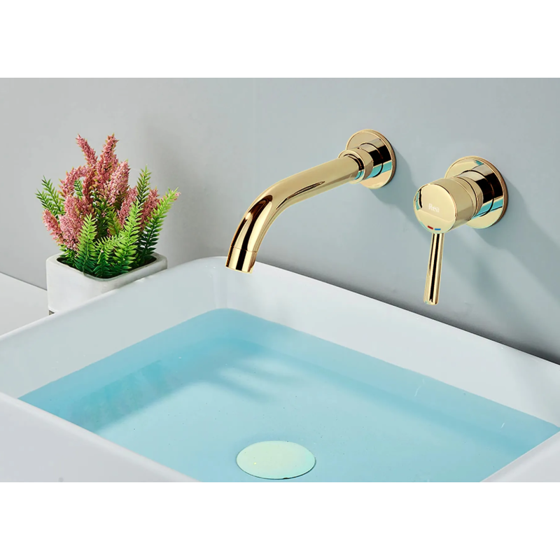 Luksusowa Bateria Podtynkowa LUNGO Long w Złotej Barwie + BOX