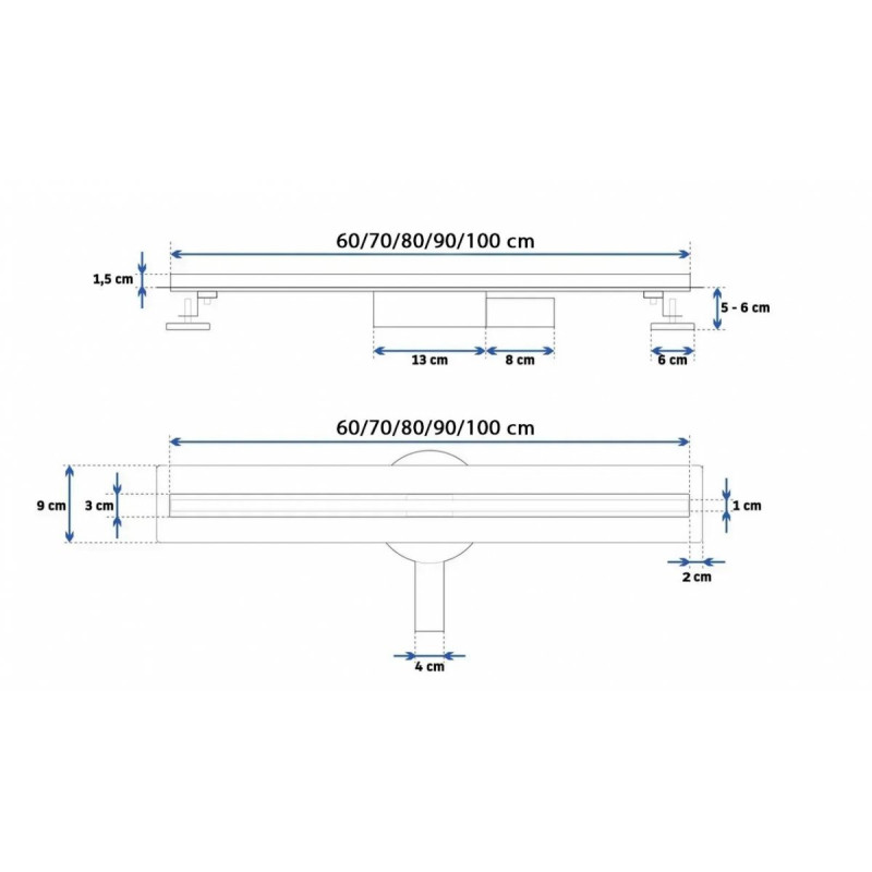 Nowoczesny Odpływ NEO SLIM PRO 700 w Miedzi Szczotkowanej - Styl i Funkcjonalność