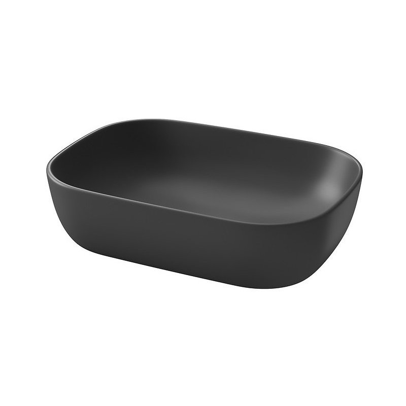 Stylowa Umywalka Nablatowa MODUO 50 Antracyt - Elegancja w Twojej Łazience!