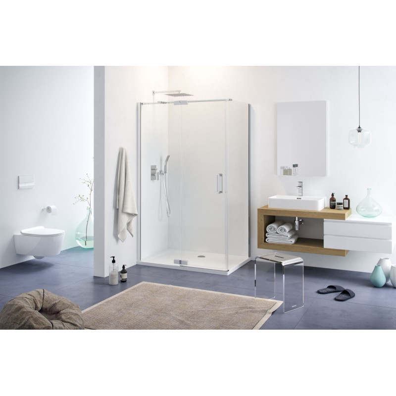 Zen stołek łazienkowy akrylowy, przezroczysty