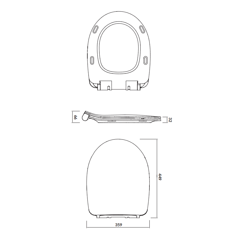 Nowoczesna Miska WC Podwieszana MODUO CleanOn z Deską Duroplast, Model K701-147