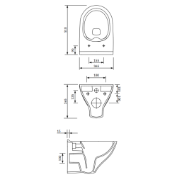 Elegancka Miska WC MILLE CleanOn z deską duroplast S701-453 - Nowoczesny Styl i Higiena!