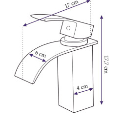 Falcon 18 Chrom: Elegancka Bateria Łazienkowa BAT-00146 dla Twojego Domu