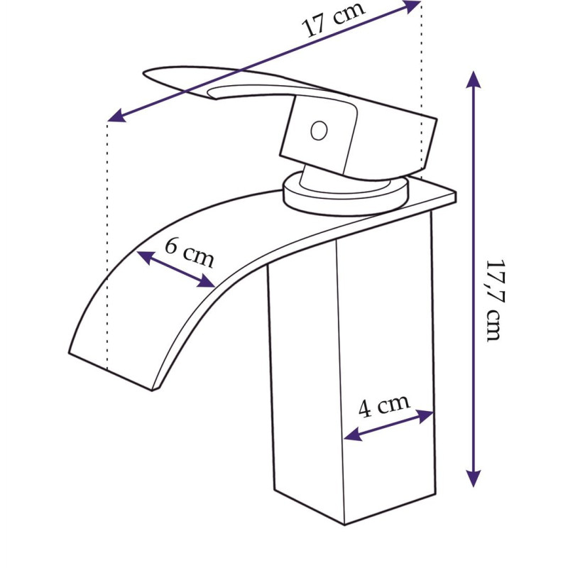 Falcon 18 Chrom: Elegancka Bateria Łazienkowa BAT-00146 dla Twojego Domu