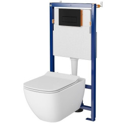 Elegancki Zestaw Podtynkowy Virgo CleanOn Matt Black - Nowoczesne WC!