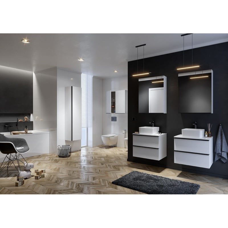 Elegancki Zestaw Podtynkowy Virgo CleanOn Matt Black - Nowoczesne WC!