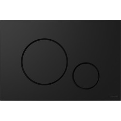 Elegancki Zestaw City Oval CleanOn: Podtynkowy B635, Czarna Duroplast Miska - Model S701-662