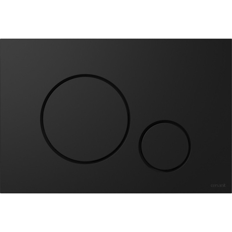 Elegancki Zestaw City Oval CleanOn: Podtynkowy B635, Czarna Duroplast Miska - Model S701-662