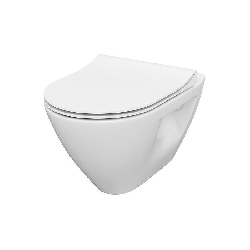 Ekskluzywny Zestaw Podtynkowy MILLE PLUS: Miska CleanOn + Deska Duroplast Chrom