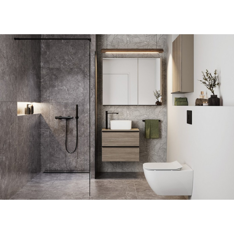 Elegancki Zestaw Podtynkowy Virgo CleanOn Matt Black - Nowoczesne WC!