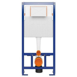 Elegancki Zestaw City Oval CleanOn: Podtynkowy B635, Czarna Duroplast Miska - Model S701-662