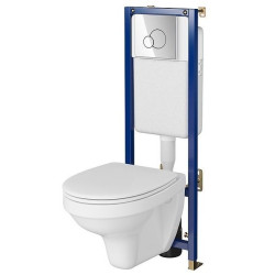 Kompletny zestaw podtynkowy DELFI z deską duroplast i chromowanym wykończeniem S701-624