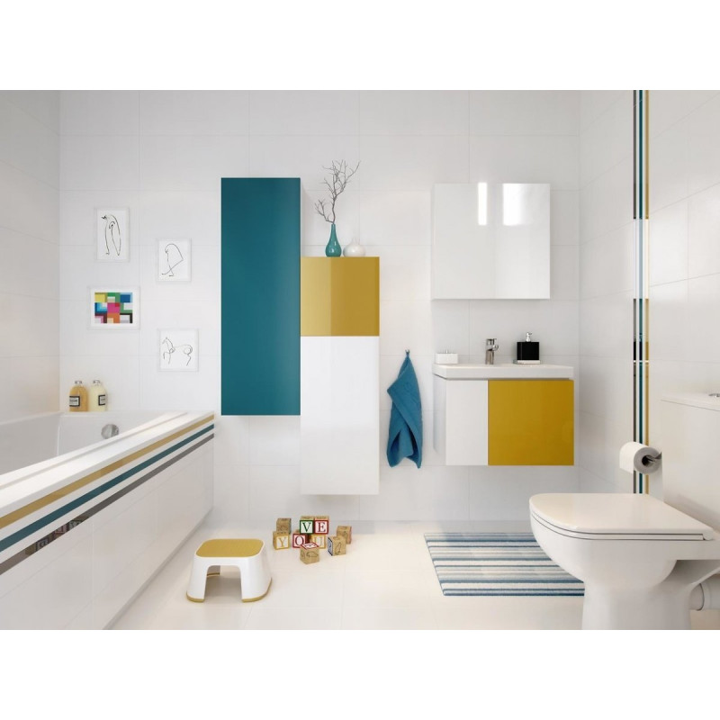 Zestaw Podtynkowy COLOUR CleanOn: Wygodne WC z Chromowaną Deską Duroplast S701-645