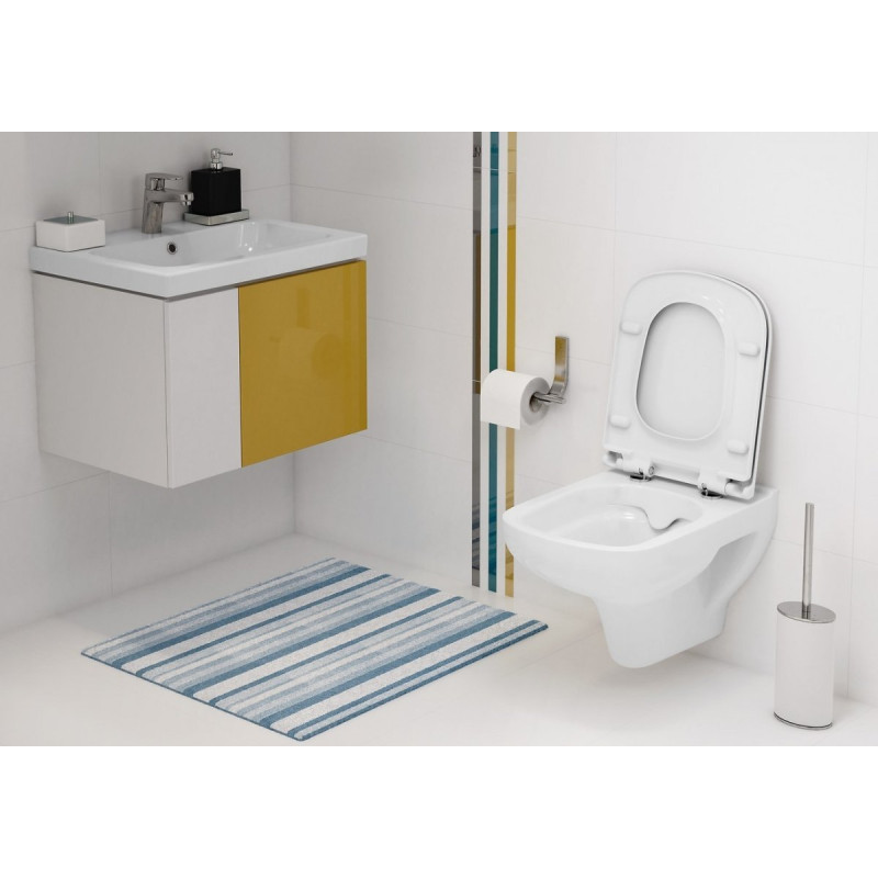 Zestaw Podtynkowy COLOUR CleanOn: Wygodne WC z Chromowaną Deską Duroplast S701-645