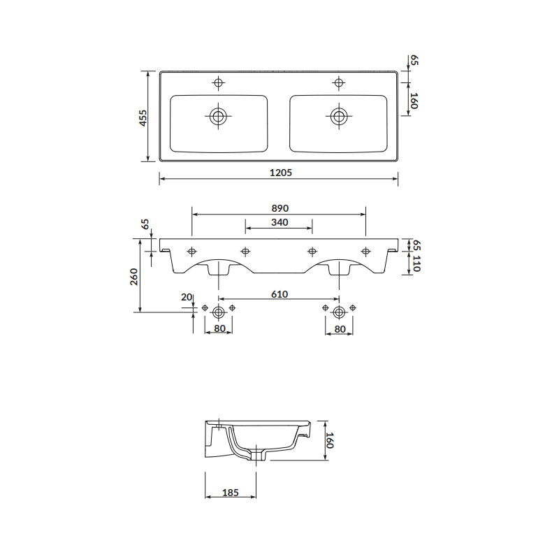 Elegancki Zestaw Szafka CREA z Umywalką - Nowoczesny Design