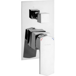 Elegancka Bateria Podtynkowa z Chromu - Jednouchwytowa z Przełącznikiem Natrysku