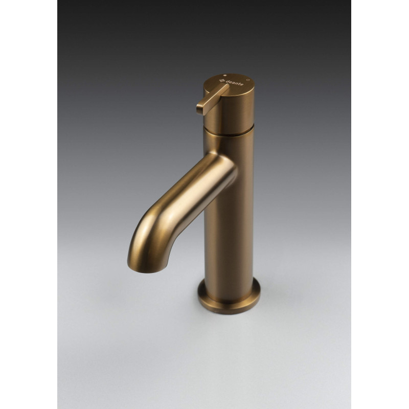 Deante Silia bateria umywalkowa brąz szczotkowany