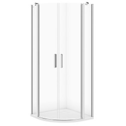 Nowoczesna Kabina Prysznicowa Półokrągła MODUO 80x80x195 - Elegancja i Komfort W Twojej Łazience