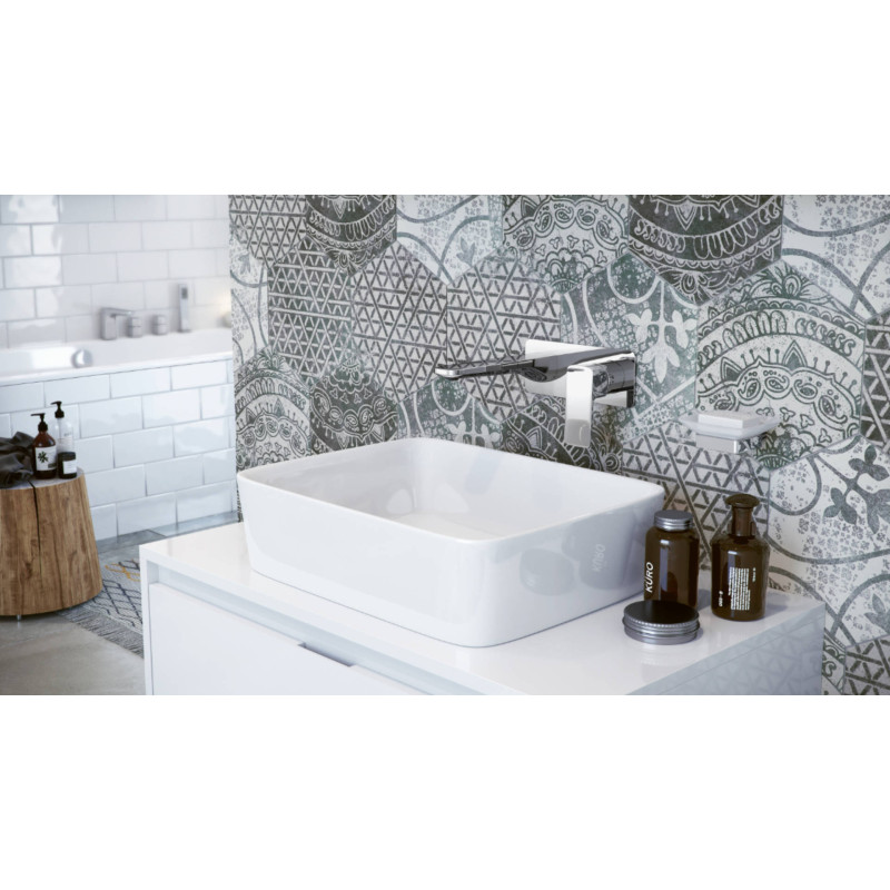 Keria bateria umywalkowa podtynkowa komplet, chrom