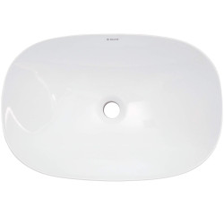 Elegancka umywalka ceramiczna nablatowa - Stylowa biała armatura do Twojej łazienki