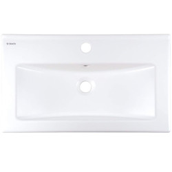Ceramiczna Umywalka Wpuszczana z Otworem na Baterię, Elegancka i Funkcjonalna Wygoda