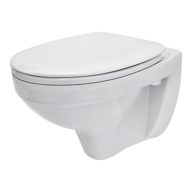 Elegancka Miska WC Delfi z Antybakteryjną Deską Duroplastową