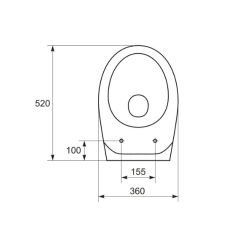 Elegancka Miska WC Delfi z Antybakteryjną Deską Duroplastową