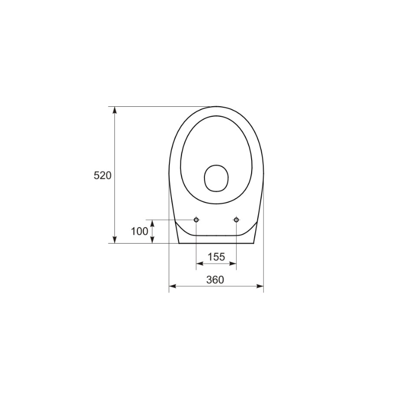 Elegancka Miska WC Delfi z Antybakteryjną Deską Duroplastową