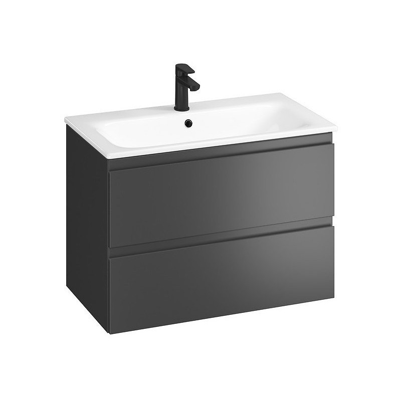 Moduo Zestaw Łazienkowy 80cm Antracyt – Nowoczesne Wzornictwo i Funkcjonalność