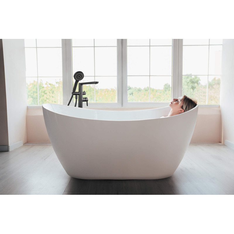 Elegancka wanna akrylowa wolnostojąca owalna 170 cm - komfort i styl w Twojej łazience