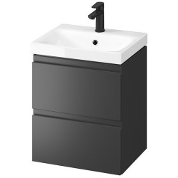 Moduo 50 - Elegancka szafka z umywalką w kolorze antracytowym