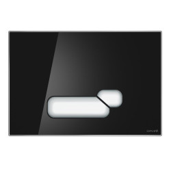Elegancki Przycisk Dotykowy ACTIS - Czarne Szkło dla Stylowego Domu