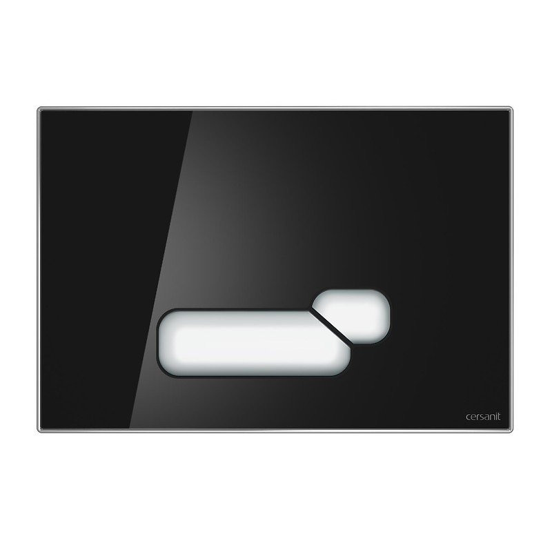 Elegancki Przycisk Dotykowy ACTIS - Czarne Szkło dla Stylowego Domu